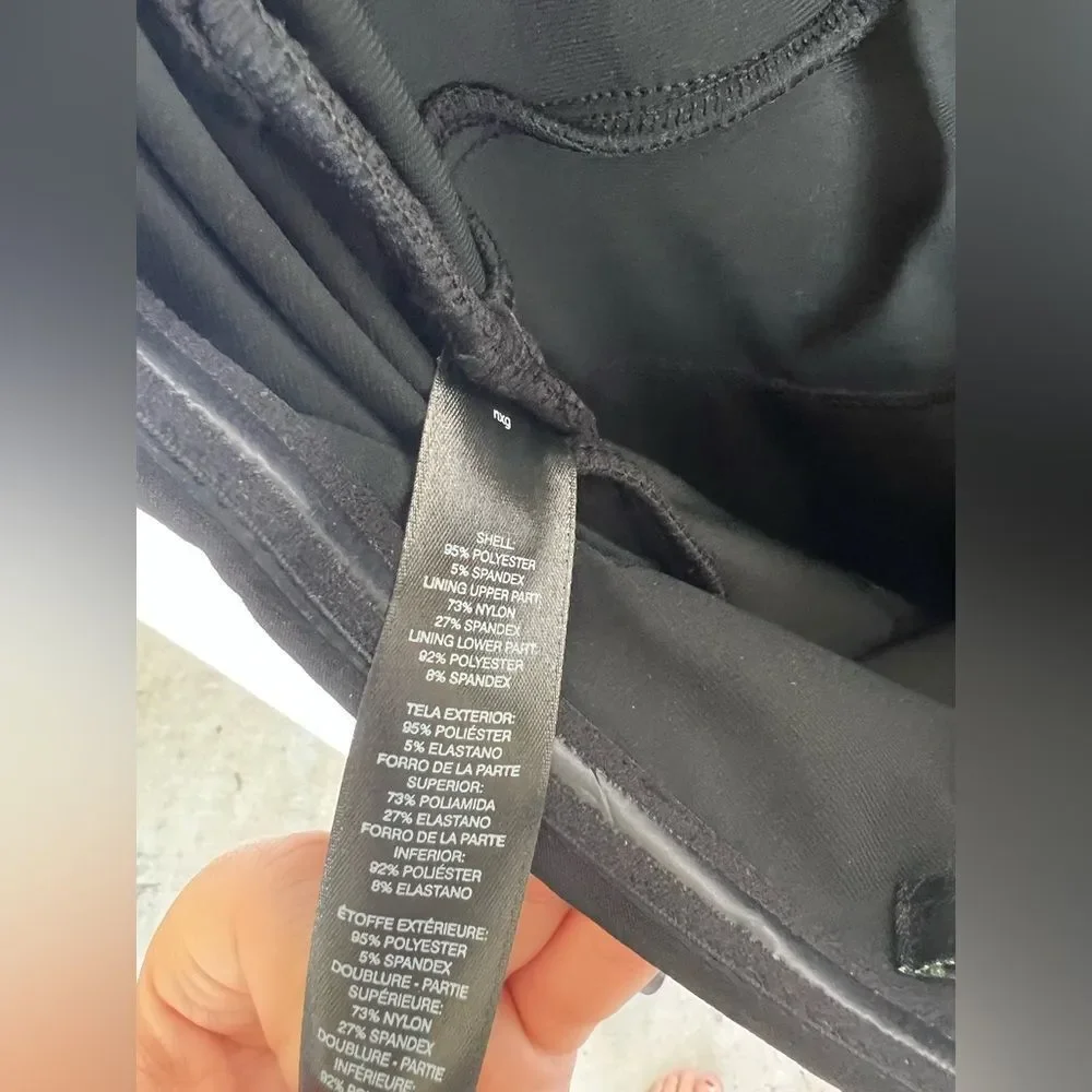 White House black market Black halter evening dress Ruffle dress size 12 - Picture 7 of 7